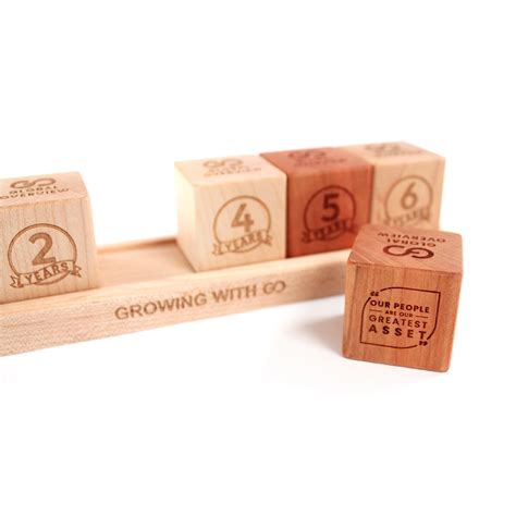 Employee Anniversary Gift - Desktop Blocks - Smiling Tree Gifts