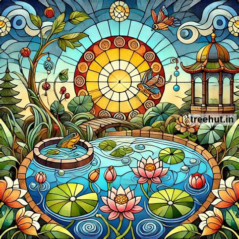 Pond Stain Glass Painting Ideas
