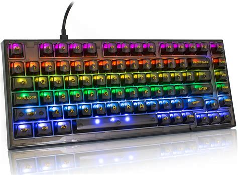 ZDawnn 80% Transparent Mechanical Gaming Keyboard with Hot India | Ubuy