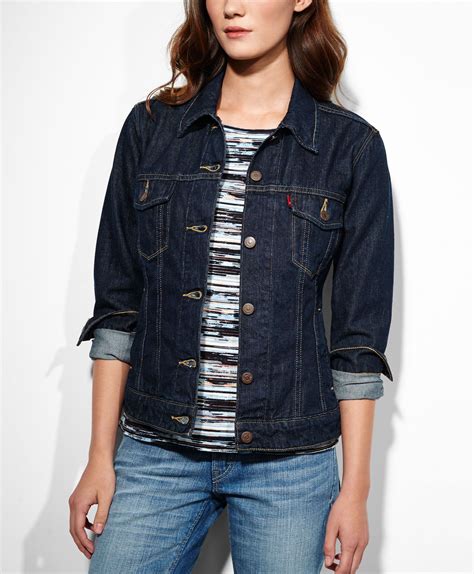 Levi's Trucker Jacket - Rinsed Dark - Jackets & Vests | Trucker jacket ...