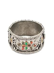 YouBella Jewellery for Women Celebrity Inspired Oxidised Silver Plated ...