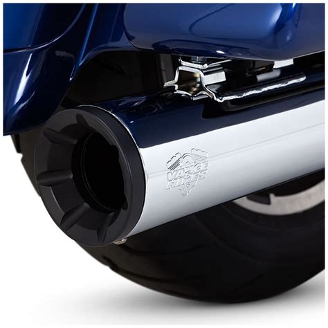 Vance & Hines Eliminator 400 Slip-ons Chrome Black Exhaust For Harley ...