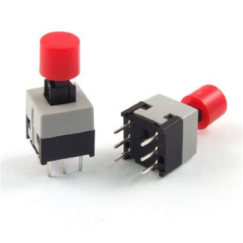 Alcoa Prime10 Pcs Panel PCB Momentary Push Button Tactile Tact Switch w ...