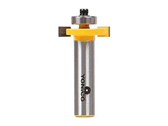 Yonico Router Bits Slot Cutter 1/4-Inch Height X 3/8-Inch Depth 1/2 ...