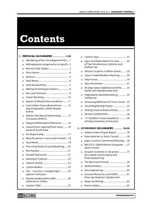 GS Score - Target PT 2020 Current Affairs - Geography Mapping - Yearly ...