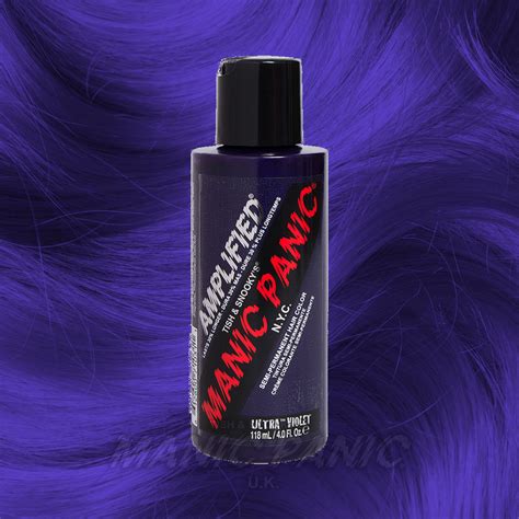 Ultra Violet Blue Amplified Hair Colour Dye | Manic Panic UK