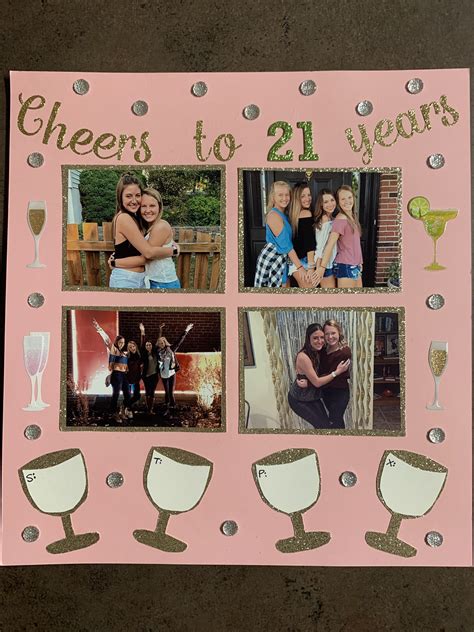 Cheers to 21 years shot book page | 21st birthday shot book, Birthday ...