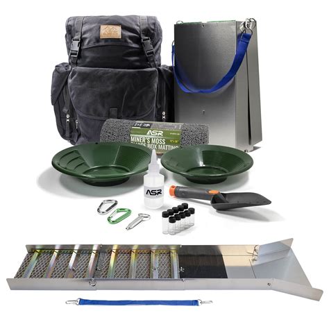 ASR Outdoor Deluxe 50" Aluminum Folding Sluice Box Gold Prospecting ...