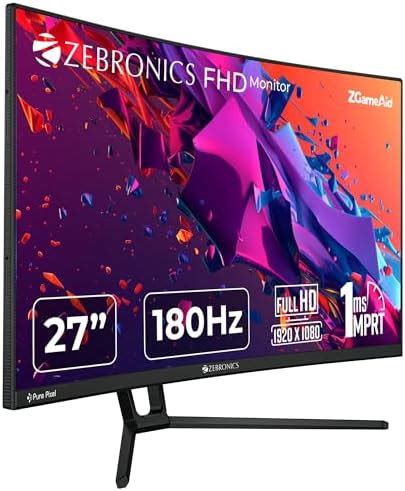 ZEBRONICS A27FHD LED, Gaming Monitor, 27 inch (68.58cm), 300 nits ...