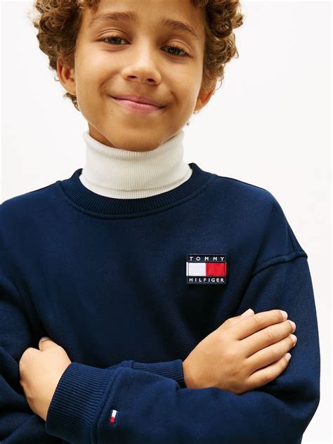 Buy Tommy Hilfiger Blue Heritage Flag Sweatshirt And Joggers Set from ...