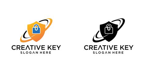 Creative lock logo design , key logo , premium 47496693 Vector Art at Vecteezy