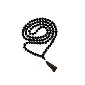 SHIV SHANKAR ACCESSORIES Black Rudraksha 7-8 mm 108+1 Beads Japa/Mala ...
