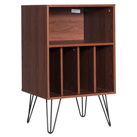 Buy MultigotRecord Player Stand, Vintage Sofa Side Table with 5 Open ...