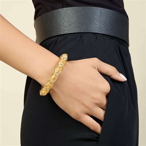 Buy Gold Mirror Boondein Bangle Online