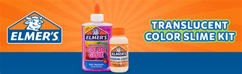 Elmer's Translucent Color Slime Making Kit with Pink Washable Glue (147 ...