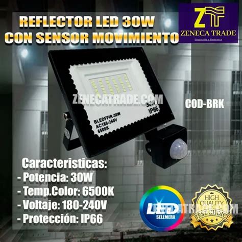 Image result for Reflector Delgado LED Con Sensor 30W