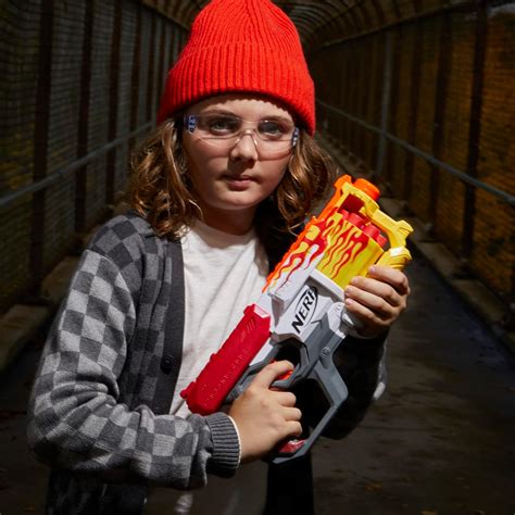 Buy Nerf Mega CycloneShock Toy Blaster, Hotrod Color Style, 6-Dart Drum ...