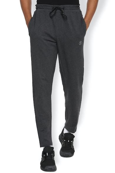 Buy Men Grey Textured Slim Fit Casual Track Pants Online - 661523 | Van ...