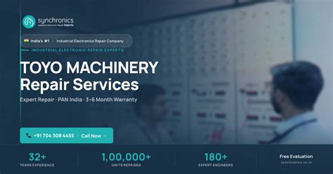 TOYO MACHINERY Repair Services India | Synchronics