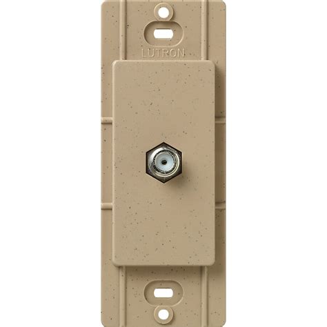 Lutron Claro 1-Gang Coaxial Standard Screwless Decorator Wall Plate ...