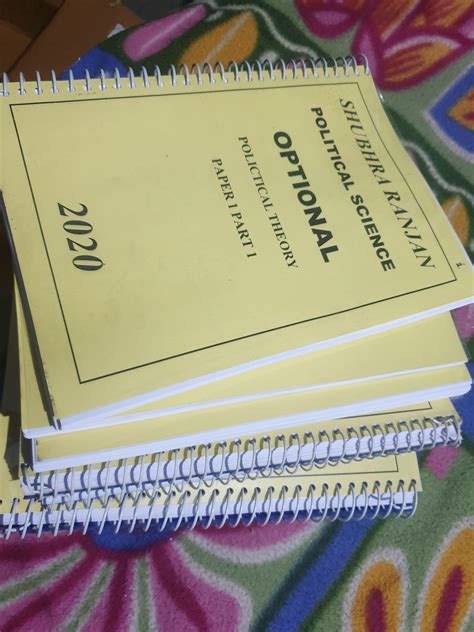 Buy Shubhra Ranjan Optional Political Science Handwritten Class Notes ...