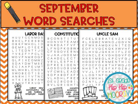 September Word Search Printable - Printable Word Searches