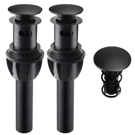 Buy iFealClear 2 Pack Bathroom Sink Drain with overflow, Push and Seal ...