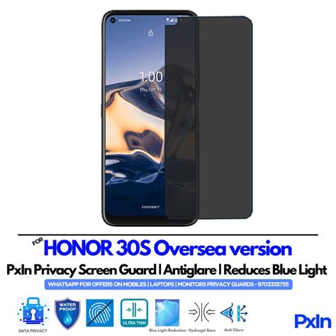 Privacy Screen Guard for HONOR 30S Oversea version Mobile | No.1