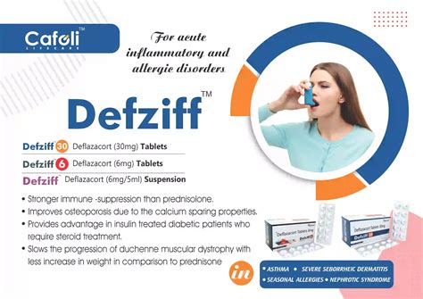 Deflazacort 6mg - Defziff 6