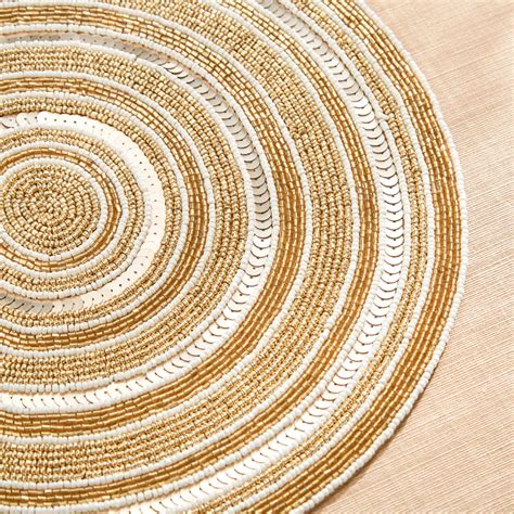 Buy Corsica Moksha Sphere Beaded Placemat from Corsica by Home Centre ...