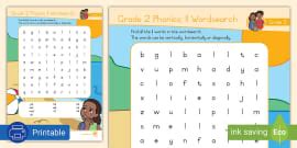 Grade 2 Phonics: zz Wordsearch
