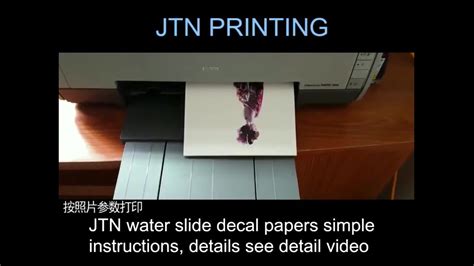 Jtn-dp08 New Clear Laser Water Slide Decal Papers Water Transfer Decal ...