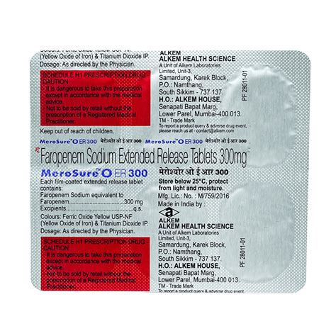 Merosure O ER 300 Tablet | Uses, Side Effects, Price | Apollo Pharmacy