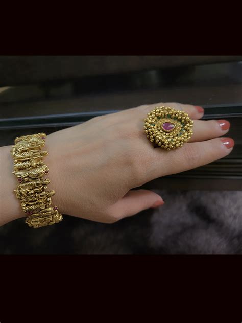 Ram durbar openable kada with ruby stones(set of two) – Odara Jewellery