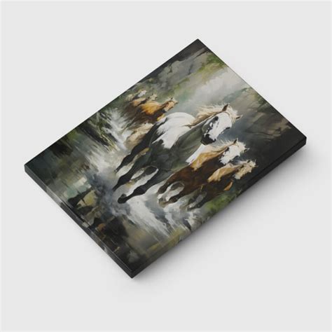 Beautiful Six Running Horses Canvas Wall Painting - Vignette Store