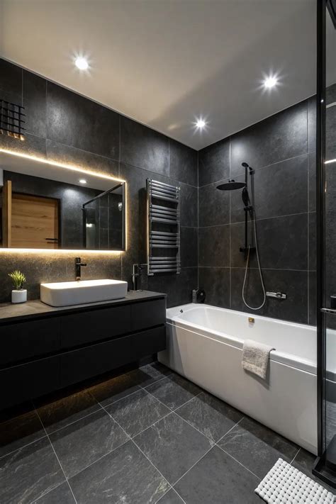 Bold Black Bathroom Design Concepts for a Dramatic Space - Story and Home