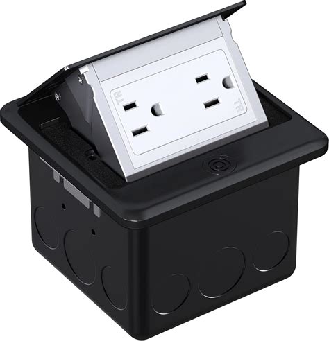 WEBANG Pop Up Floor Outlet Box with 15 Amp Tamper-Resistant Receptacle ...