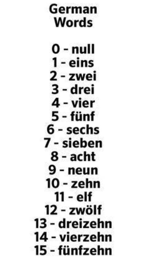 Almanca sayilar/German number | German phrases learning, German ...