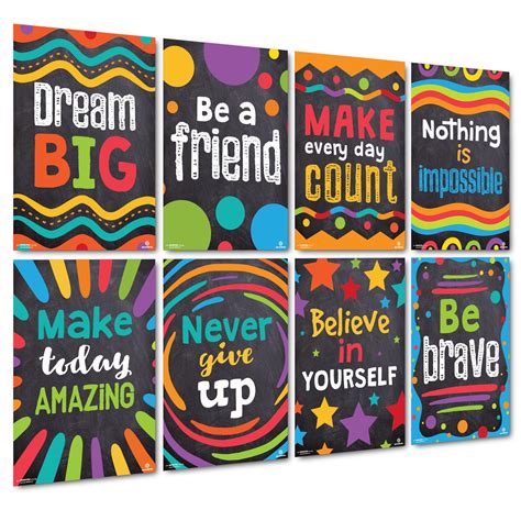 Sproutbrite Classroom Decorations - Motivational Posters for Teachers ...