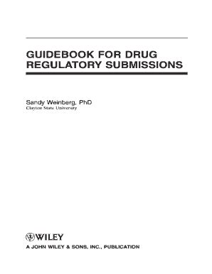 Guidebook For Drug Regulatory Submissions - Fill and Sign Printable ...