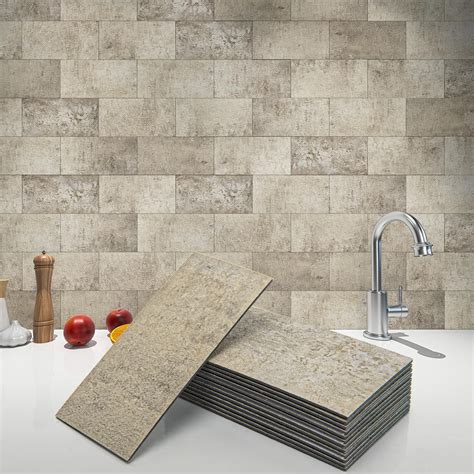 Art3d 102-Piece Peel and Stick Wall Tile for Kitchen Backsplash ...