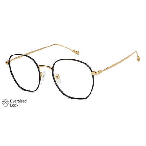 Buy Blue Block Phone & Computer Glasses: Black Full Rim Round ShaJohn ...
