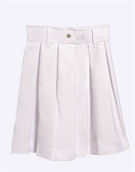 School Uniform Skirts - White