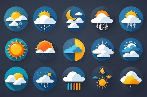 Weather icons | Premium AI-generated image
