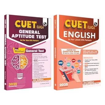 PW CUET (UG) General Aptitude Test and English 2025 Combo Set of 2 ...