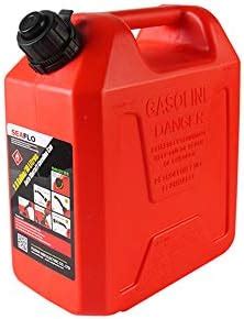 Fuel Mate 20 Liter Black Metal Jerry Can, 14 Inch x 6 Inch x 18 Inch ...