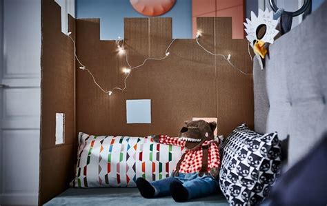 Cardboard idea: a playful privacy wall - IKEA