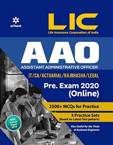 LIC AAO Preliminary Examination 2020 eBook : Experts,Arihant: Amazon.in ...