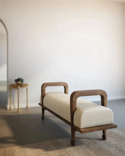 Jess Bench - Statement Raw Silk Bench with Elegant Upholstery