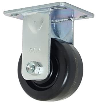 RWM Casters 45 Series Plate Caster, Rigid, Phenolic Wheel, Roller ...